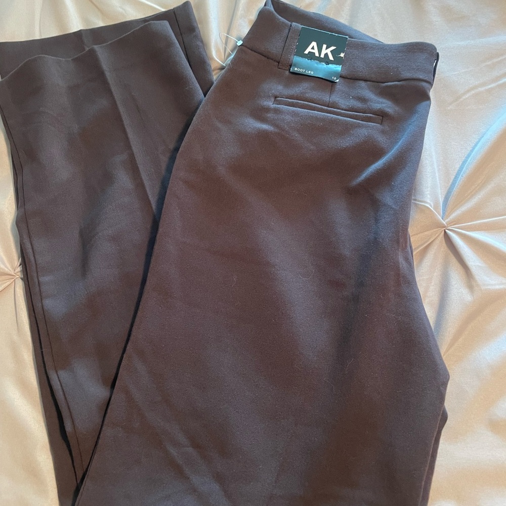 AK Brown Trousers boot cut size 10 new with tags - Picture 5 of 8